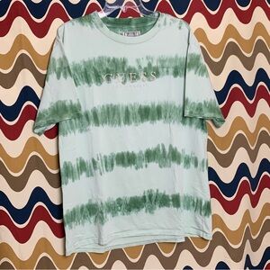 Guess Classic Logo Tye Dye Shirt size large GUC